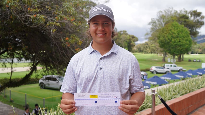 Posts second sub-60 score in two days at Country Club de Bogota