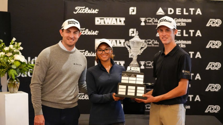 Patrick Cantlay supporting the SCPGA Foundation’s Junior Golf Grant Program. (Credit SCPGA)