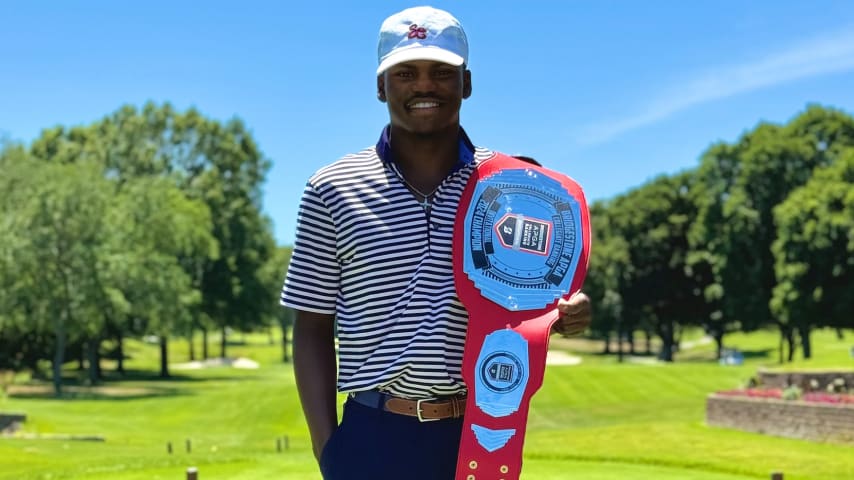 Everett Whiten Jr. wins the Bridgestone APGA Collegiate Ranking Invitational by four shots over runner-up Cole Stevens. (APGA)