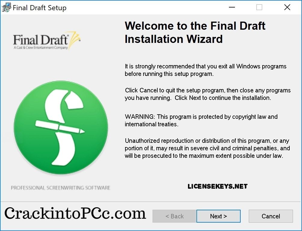 Final Draft Crack