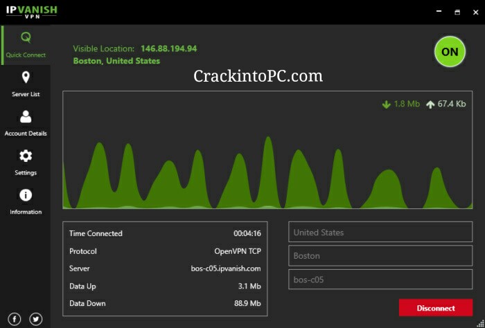 IPVanish VPN 4.2.3.281 Crack With Keygen Latest Version {2024} Free Download