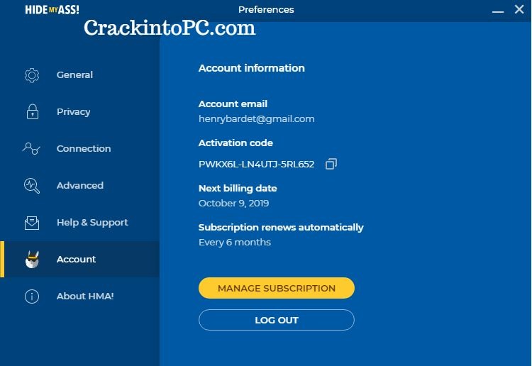 HMA Pro VPN 6.1.260 Crack With License Key Full Free Download {2024}