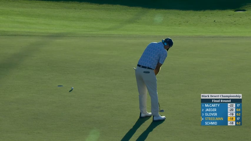 Kevin Streelman drains 10-footer for birdie at Black Desert