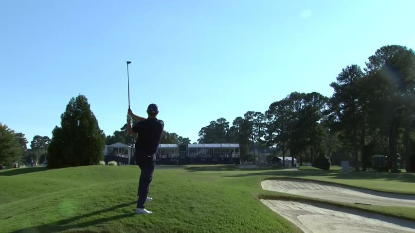 Padraig Harrington gets up-and-down for birdie at SAS Champ