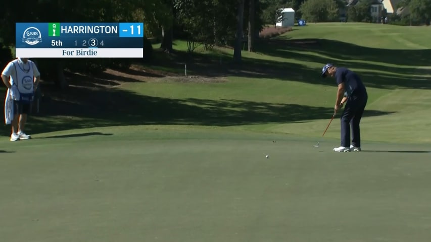 Padraig Harrington drains birdie putt at SAS Champ