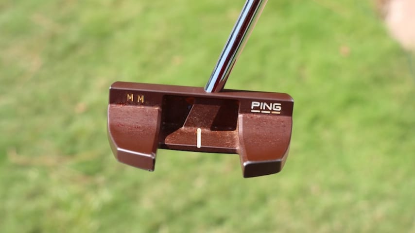 A look at Matt McCarty's custom Ping PLD Tyne center-shafted mallet putter. (GolfWRX)