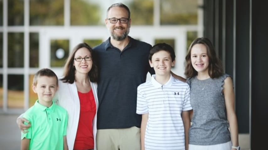 Weston Wakefield (second from right) poses with his family. (Credit Emily Wakefield)