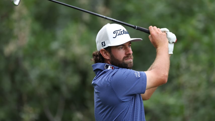 Cameron Young Young had the opportunity to donate $25,000 to Folds of Honor, through his winnings in the RSM Birdies Fore Love competition. (Christian Petersen/Getty Images)