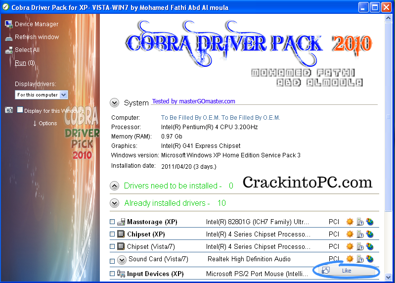 Cobra Driver Pack 2022 Crack + ISO Torrent Free Download Win & Mac