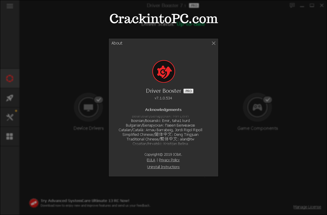 IObit Driver Booster Pro 10.4.0.128 Crack With Full Activate License Key 2022