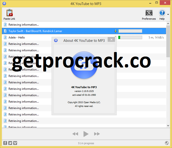 4K YouTube to MP3 4.4.4.4720 Crack Free Download 2022 