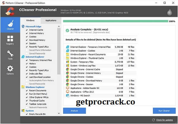 CCleaner Pro Crack Professional Key 5.76.8269 [All Editions Keys]